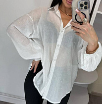 Рубашка Lora LR1271 white - делук