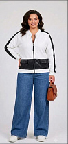Кофта Спорт Julia JL1346 white - делук
