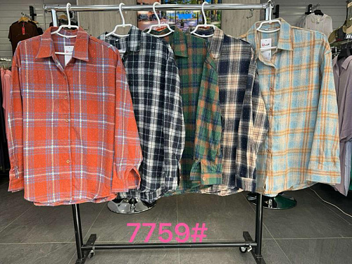 Рубашка Jjf 7759-2 l.blue - делук