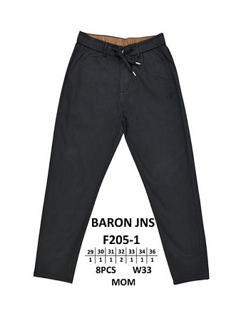 Штаны Baron Jeans F205-1 black - делук