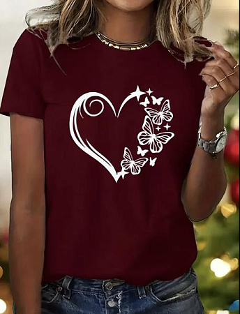 Футболка Alia AL24 wine - делук