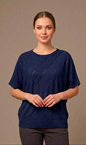 Футболка Julia JL1339 navy - делук