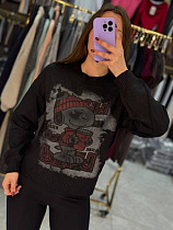 Свитер Arina 925-4 black - делук