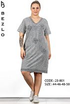 Платье Lindros 23-801 grey - делук