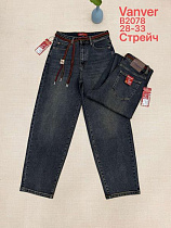 Джинсы Vanver B2078 d.blue - делук