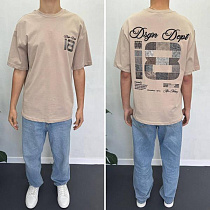 Футболка I8Denim 90583 beige - делук