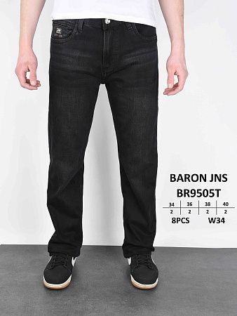 Джинсы God Baron BR9505T black - делук