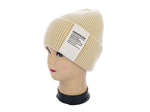 Шапка Angelica Кашемір 002-6 l.beige - делук