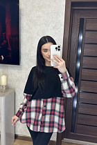 Туника Valentina 7 black-red - делук