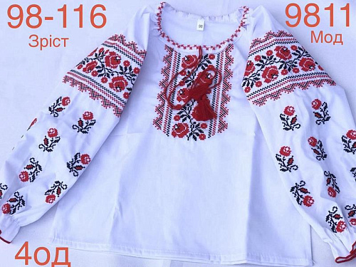 Вышиванка Надийка ND904-9811 white - делук