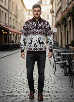 Свитер Nik 56920 brown - делук