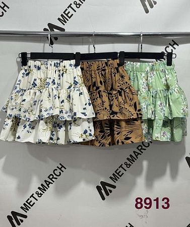 Юбка Met&March 8913-3 brown - делук
