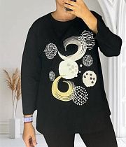 Свитер Elena&Vika 27087 black - делук
