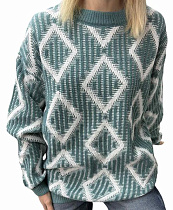 Свитер Elena&Vika 25408 green - делук