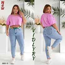 Джинсы Vidlyry 8031-3 l.blue - делук