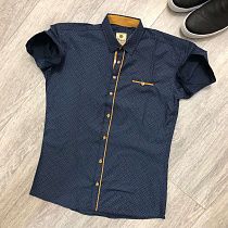 Рубашка No Brand 2161 navy - делук