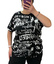 Футболка Levisha 25084 black - делук