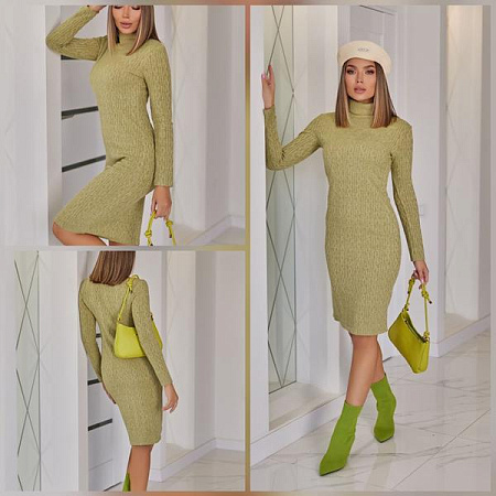 Платье Potok 877 olive - делук