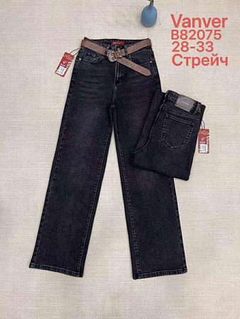 Джинсы Vanver B82075 d.grey - делук