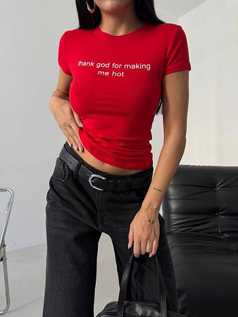 Футболка Arina 4206 red - делук