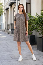 Платье Trikotag T1402 brown - делук