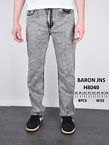 Джинсы God Baron H8040 grey - делук