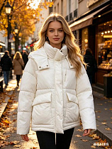 Куртка Jacket B26078 white - делук