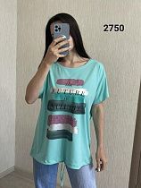 Футболка Fsn 2750-1 l.blue - делук