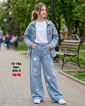 Джинсы Amz 44-3 l.blue - делук