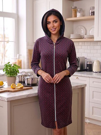 Халат Romeo Life RL1204 wine - делук