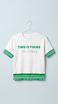 Футболка Dino DN1018 l.grey-green - делук