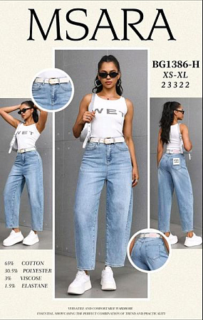 Джинсы Jeans Club BG1386H l.blue - делук