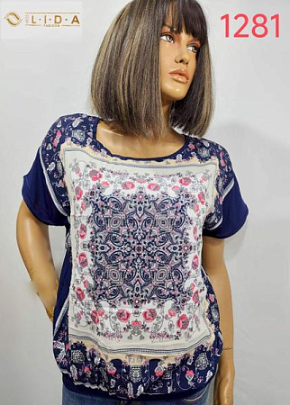 Футболка Lida 1281 navy - делук