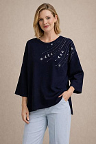 Свитер Julia JL1300 black - делук