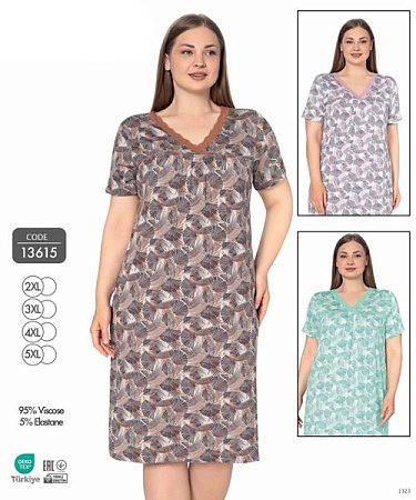 Ночнушка Cotpark 13615 grey - делук