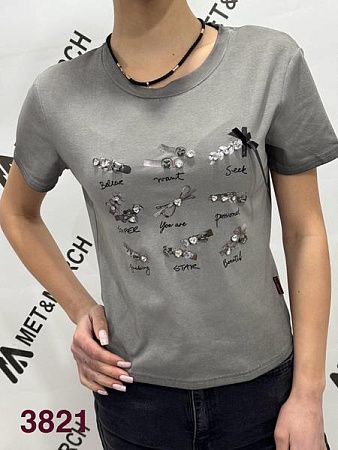 Футболка Met&March 3821 grey - делук