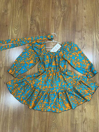 Платье Rsv 272 l.blue-orange - делук