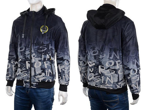 Куртка M7 2220 black-grey - делук