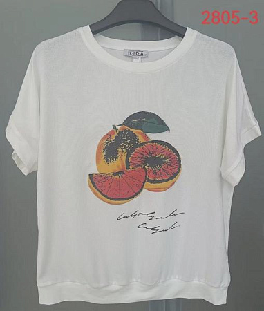 Футболка Lida 2805-3 white - делук