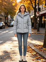 Куртка Jacket B0528 grey - делук