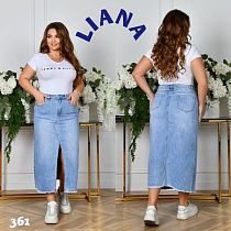 Юбка Liana Denim 361 l.blue - делук