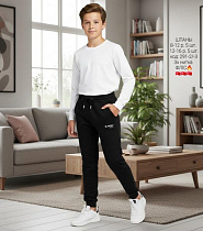 Штаны Спорт Amz 291-3 black-white - делук