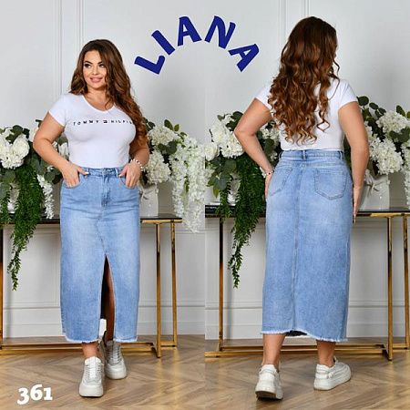 Юбка Liana Denim 361 l.blue - делук