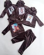 Костюм Спорт Meloria ML3312 brown girl - делук