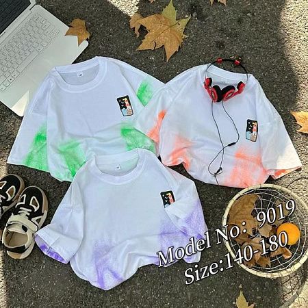 Футболка Фунтик 9019 white-green - делук