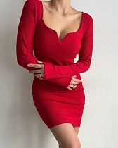 Платье S147 red