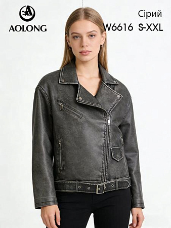 Куртка Immei W6616 grey - делук