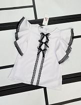 Блузка Kosmy 414 white-black - делук