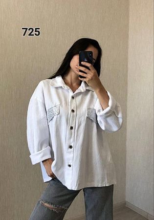 Рубашка Fsn 725 white - делук