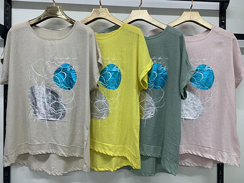 Футболка Dgmd 9560 beige - делук